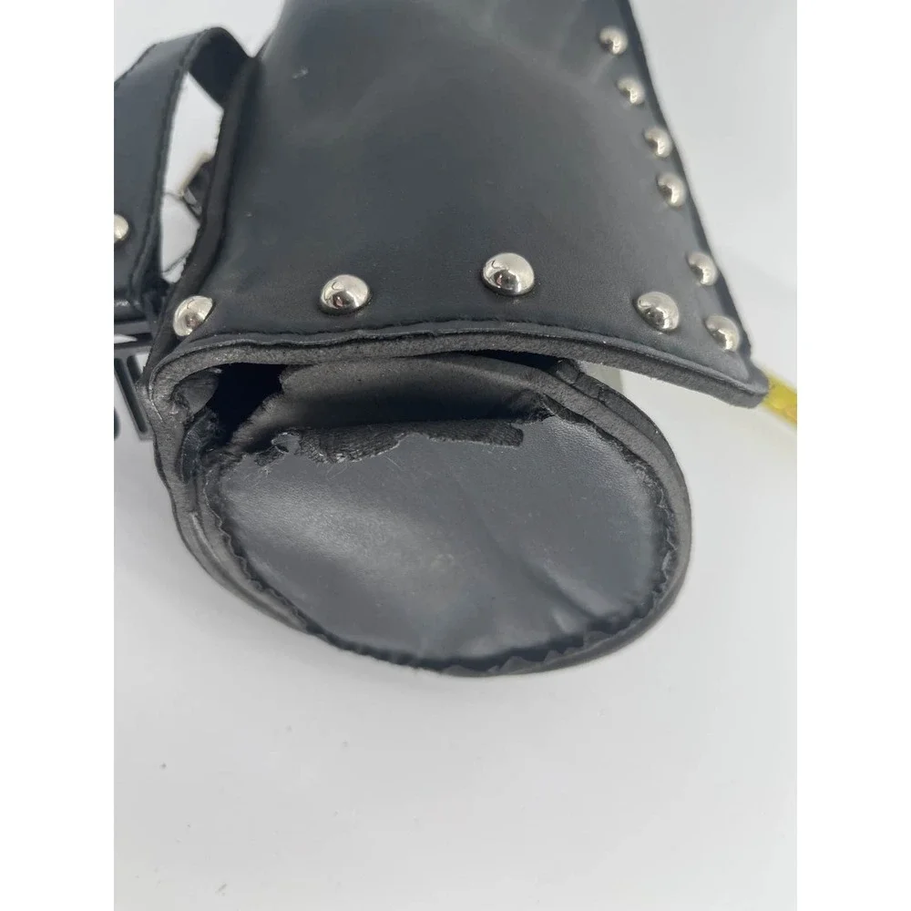 Studded‎ Motorcycle Front Fork Pouch Handlebar Saddlebag Storage